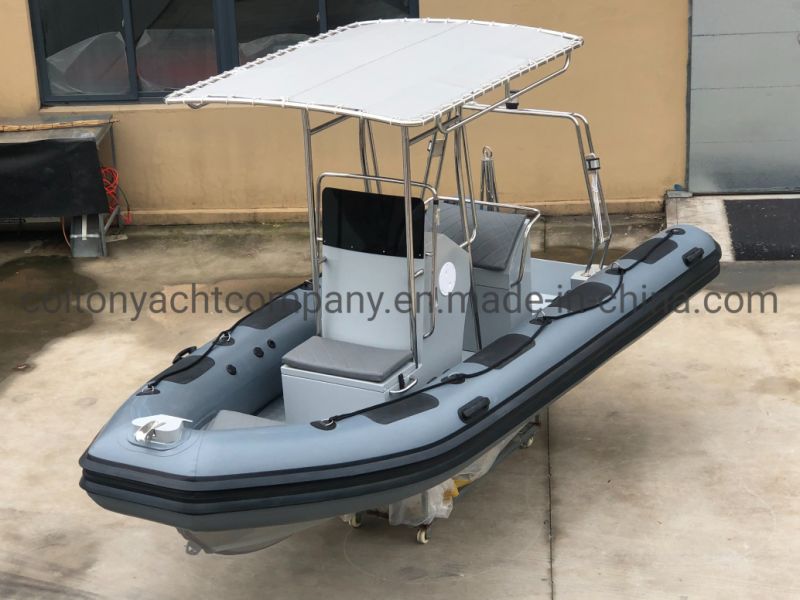 Colton Military Rigid Inflatalbe Aluminum Hull Rib Fishing Rescue Boat