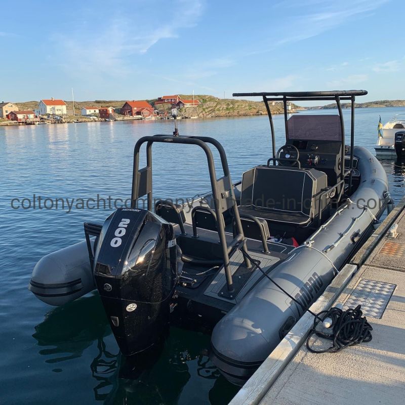 Colton Deep-V Aluminum Hull Inflatable Rib Boat for Fishing and Rescue