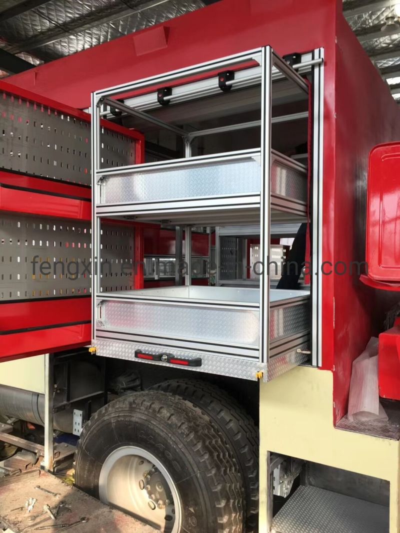 Vertical Tray for Fire Truck