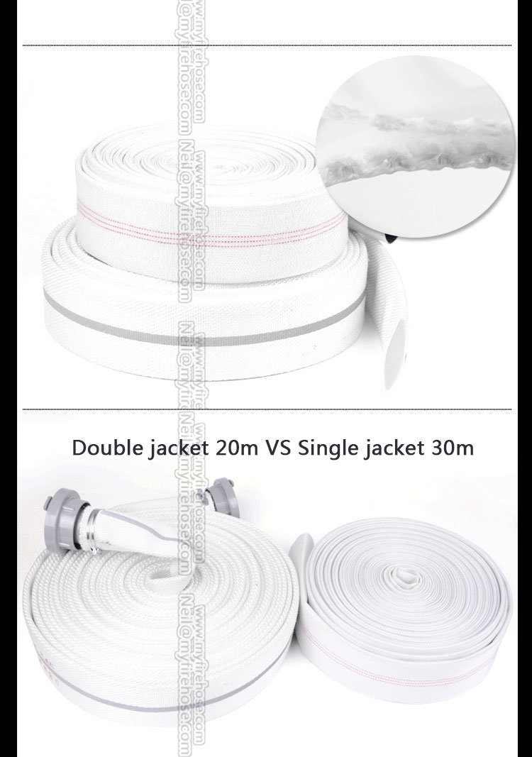 PVC Double Jacket Fire Canvas Hose, Flexible Fire Fighting Hose