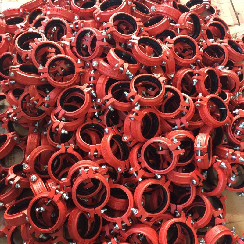 High Strength Grooved Pipe Fittings Rigid Coupling for Fire Fighting