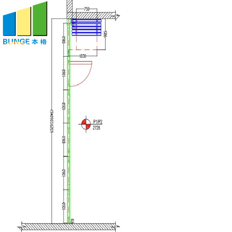 Conference Room Fire Resistant Folding Sliding Acoustic Movable Partition Walls