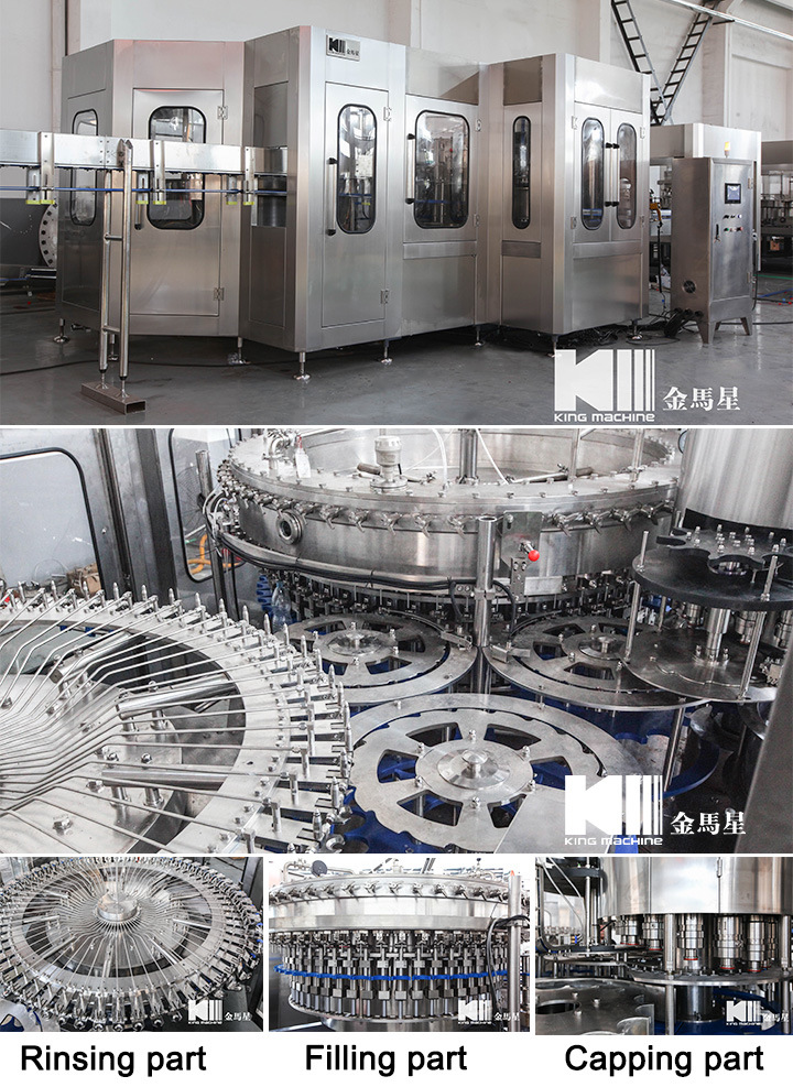 Carbonated Drink Gas Drink Plastic Bottled Filling and Capping Machine