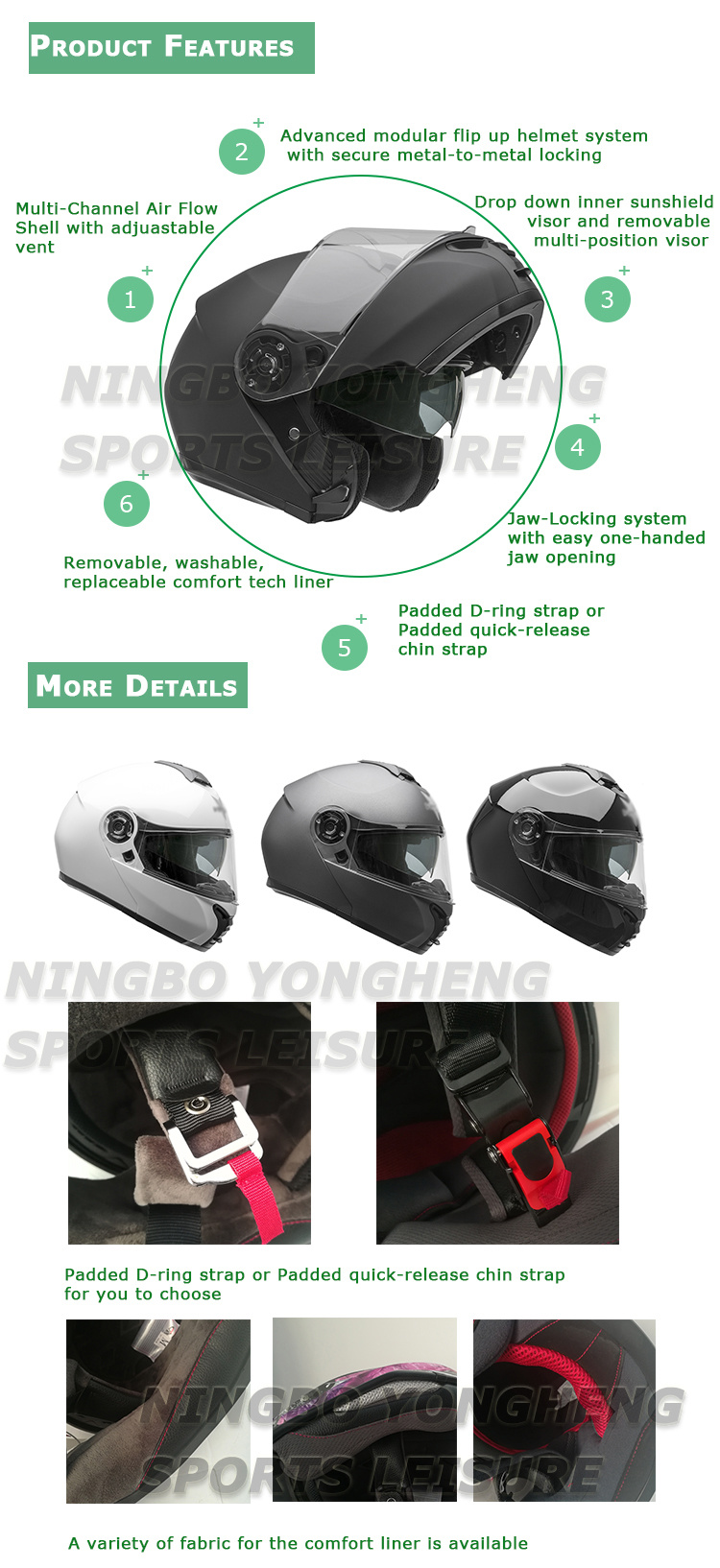 Hot Sale Custom Flip up Helmets Motorcycle Helmets of Chinese Factory