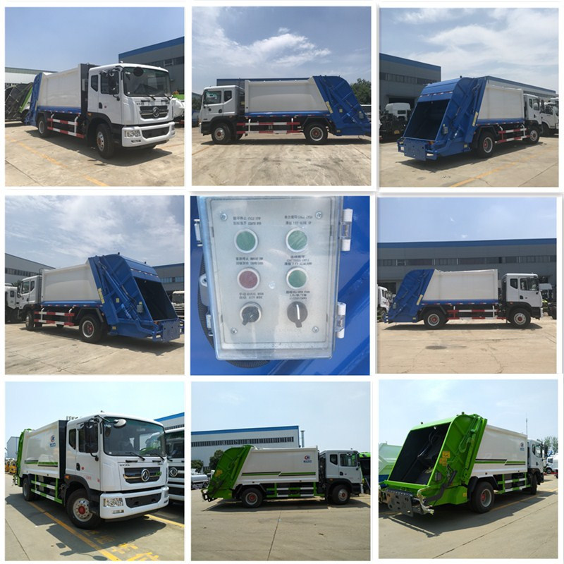 12000 Liters Dongfeng 4X2 Rear Load Refuse Garbage Collection Truck