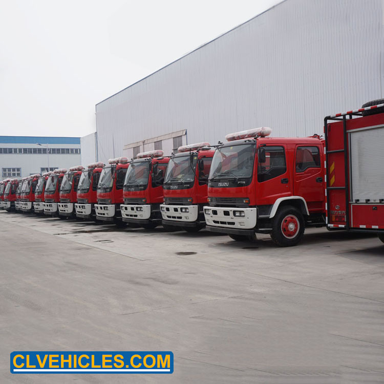 Isuzu Fire Fighting Truck Water Foam Firefighting Trucks