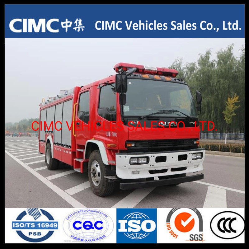 China Isuzu Fvr 4*2 241HP Water Tank Fire Truck