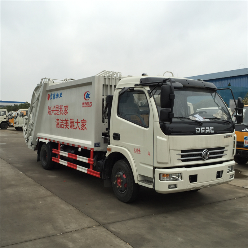 Clw 120HP 4X2 8000 Liters Waste Compactor Garbage Truck Dimension for Sale