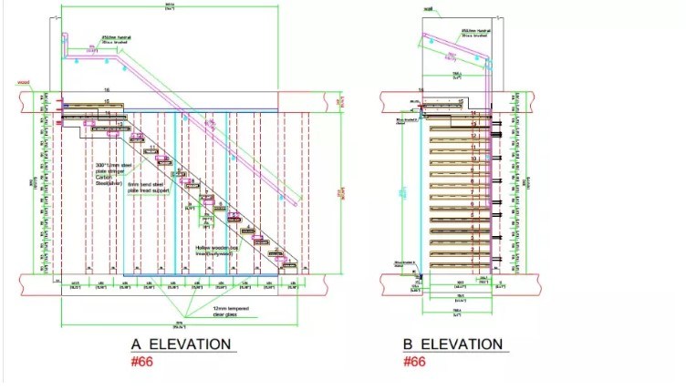 Modern Prefabricated Staircase Wood Floating Stair Steel Stringer Stair