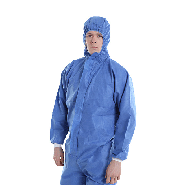 Safety Protective Fire Resistant Workwear Clothing Disposable SMS Coverall