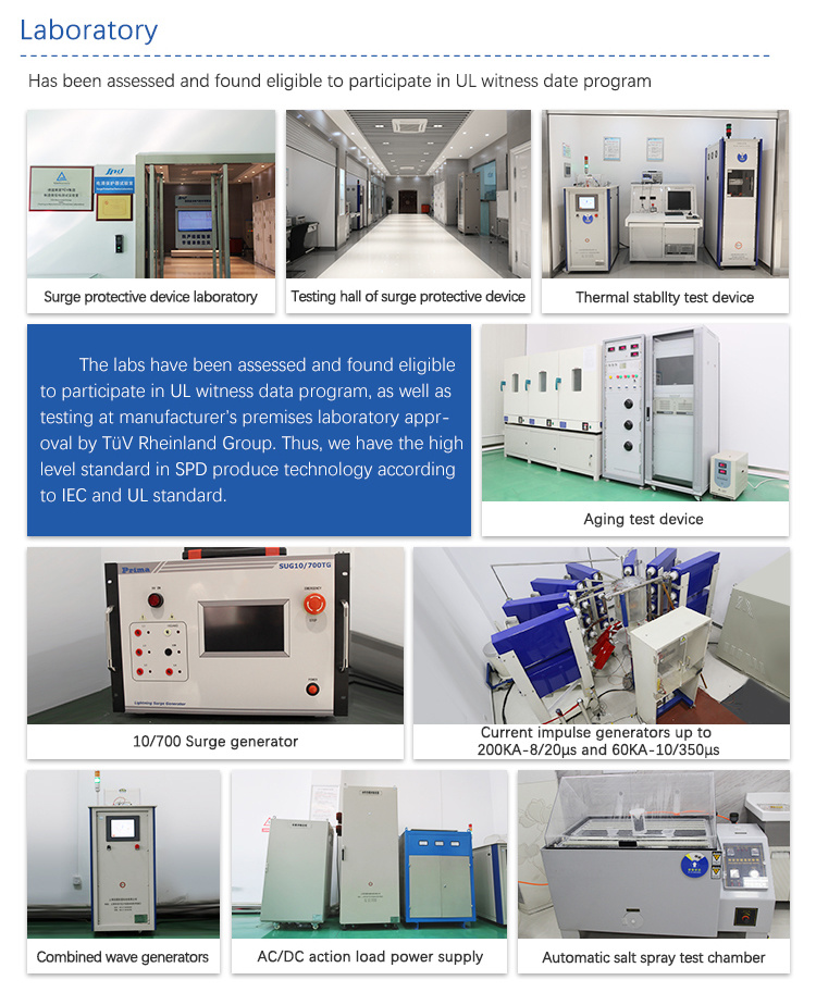 Three Phase AC SPD Industrial Surge Protective Devices 485V Class 2 Surge Protector