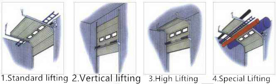 Automatic Industrial Overhead Sectional Door for Fire Station