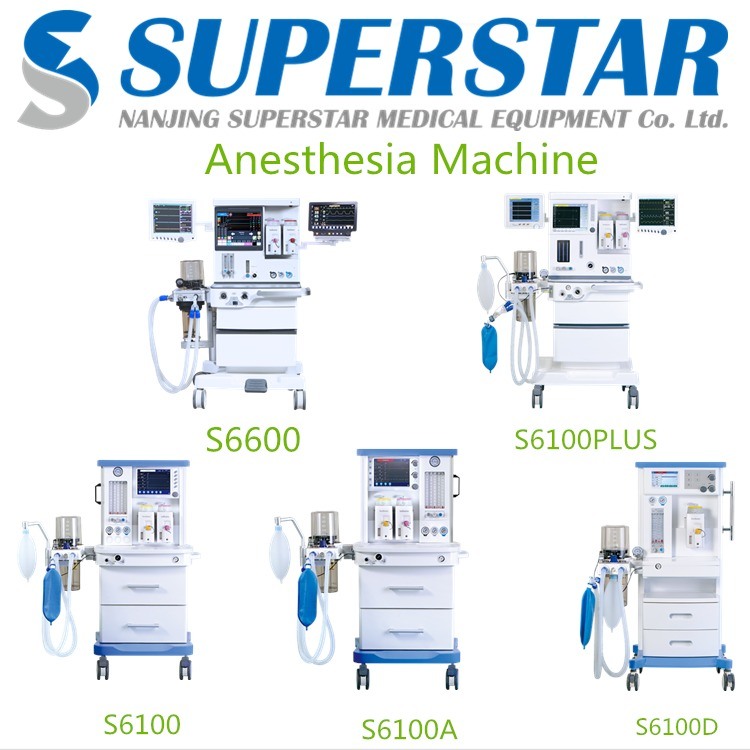 S6100X Best Anesthesia Machine Price with Trolley