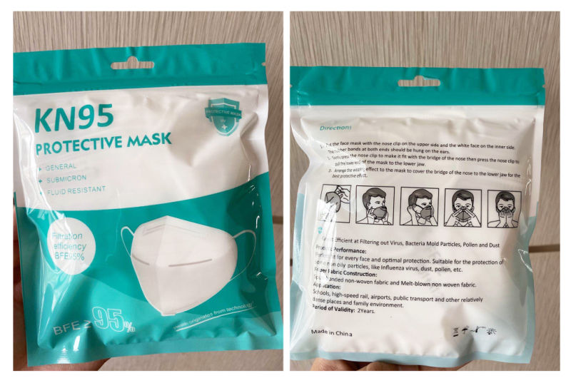 KN95 Self-Inhalation Air Purifying Particulate Respirator Disposable Face Mask