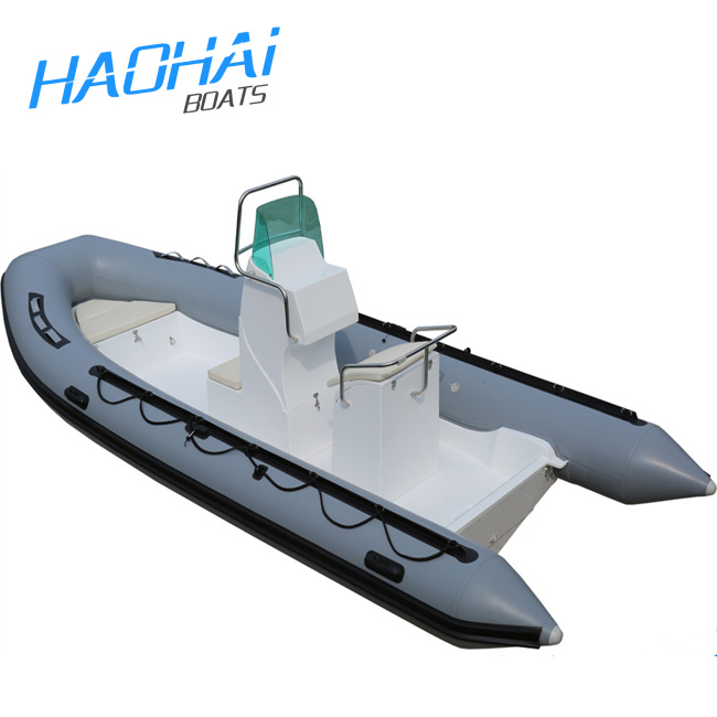 CE 5.5m Open Floor Fiberglass Hull Rescue Rib Boat