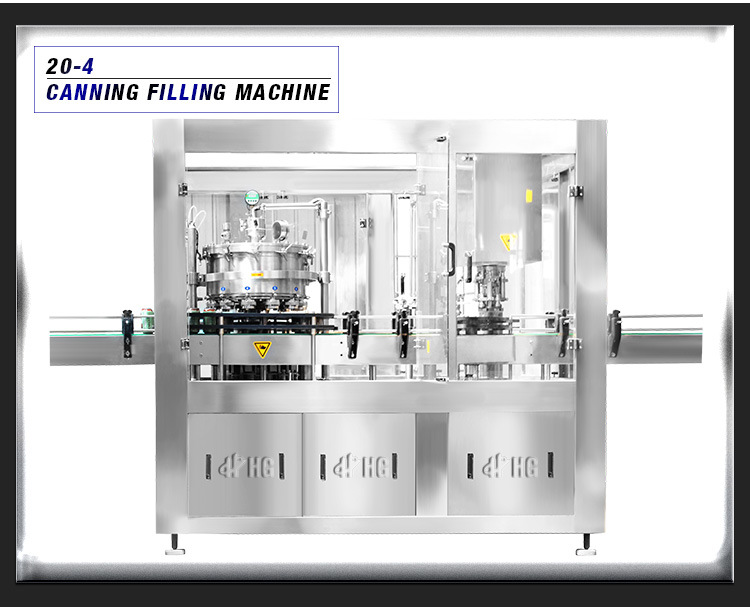 Beer Gas-Containing Beverage Can Filling Filler and Seamer Machine