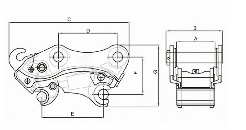 Mini Digger Quick Coupler Quick Hitch Couplers Quick Hitch