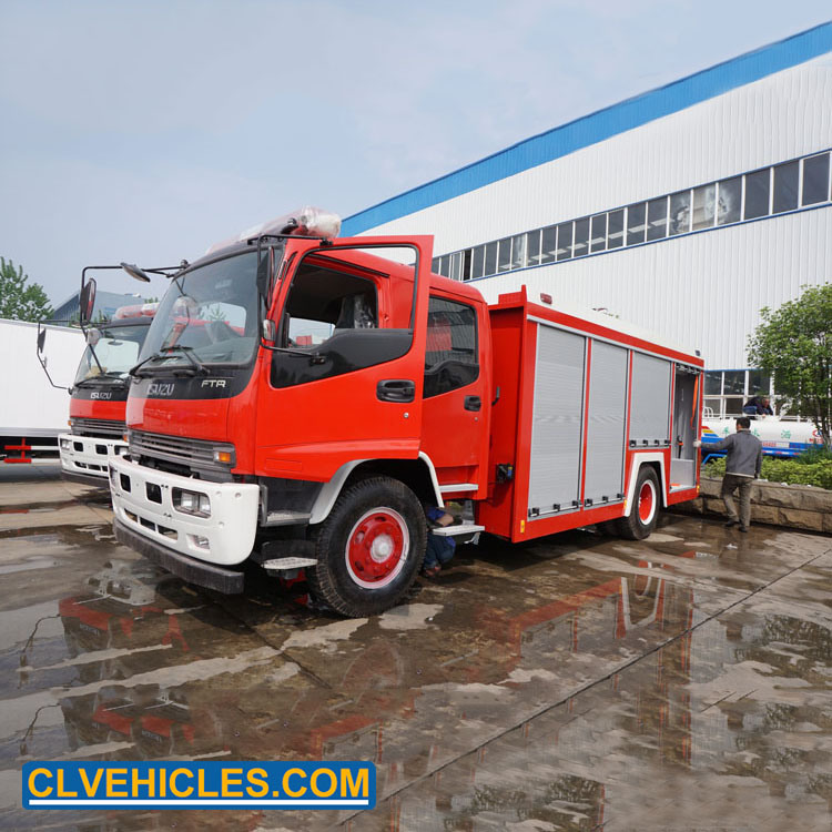 Isuzu Fire Fighting Truck Water Foam Firefighting Trucks