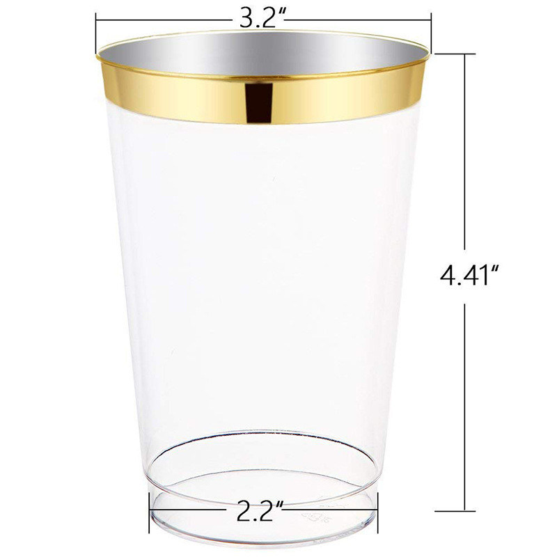 China Cheap 9oz Gold Rimmed Cup China Factory PS Cup