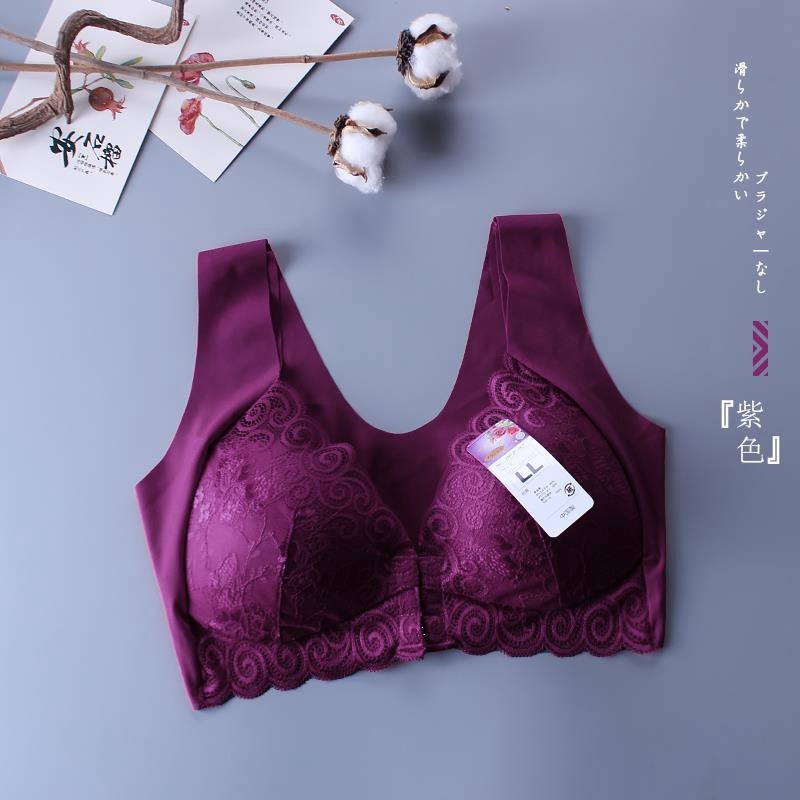 Summer Front Buckle Sexy Lace Vest-Style Gather-up Thin Comfortable Bcd Cup Bra