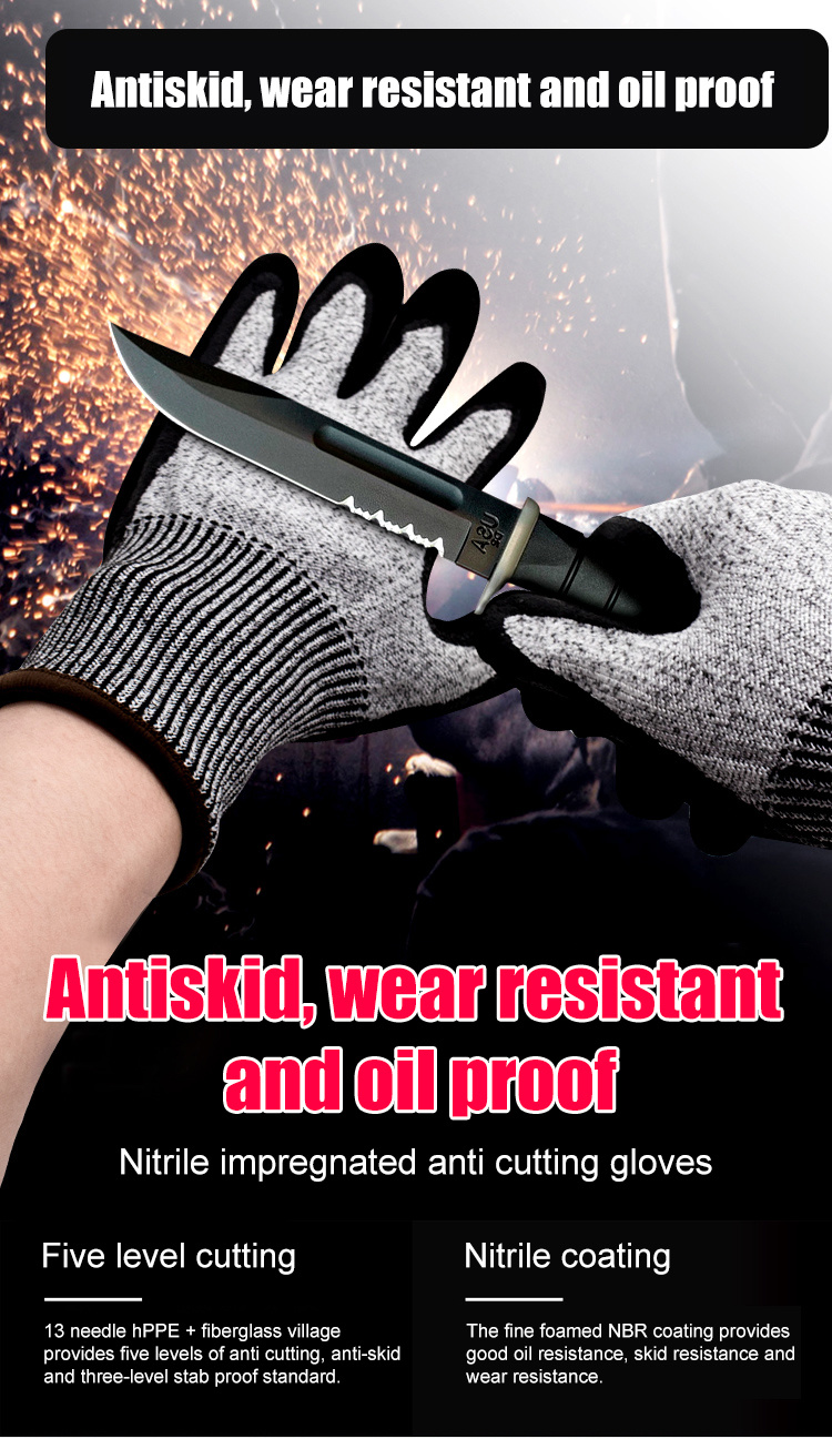 Anti-Cut Latex Gloves /Anti-Slip Latex Gloves