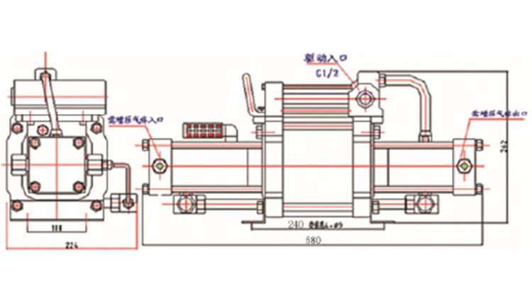 Gas Booster Pump CO2 Gas Cylinder Filling Pump