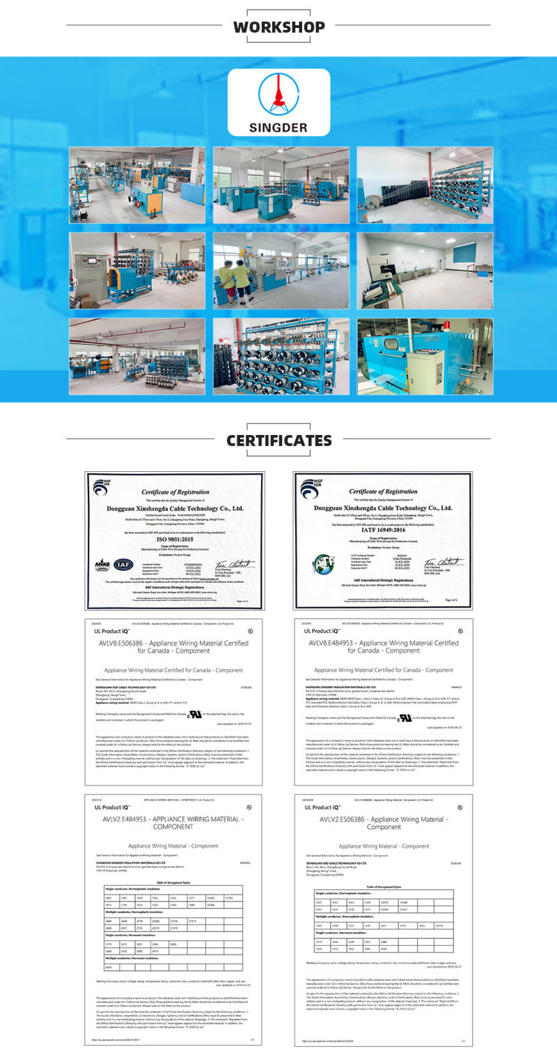 Factory Supply AWG Single Conductor Tinned Copper Conductor Lead Wire
