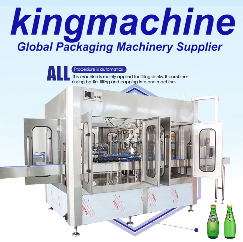 High Speed 8000bph Washing Filling and Capping Gas Machine