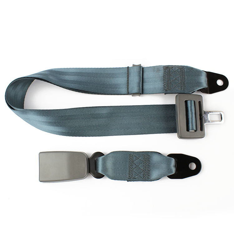 Fea015 Safety Seat Belt Grey Color Simple Two Point Seat Belt Automatic Vehicle Safety Seat Lap Belt