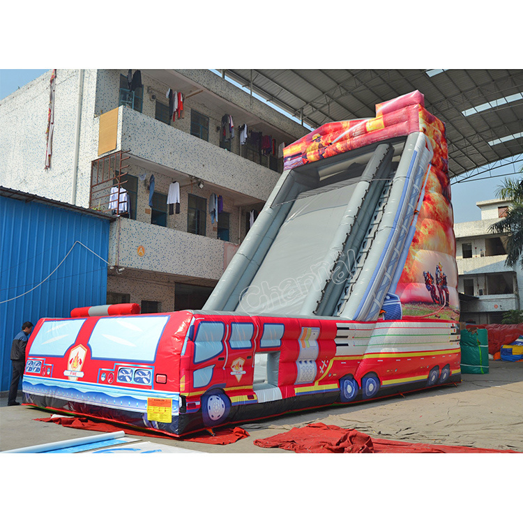 Custom Inflatable Fire Truck Slide for Children