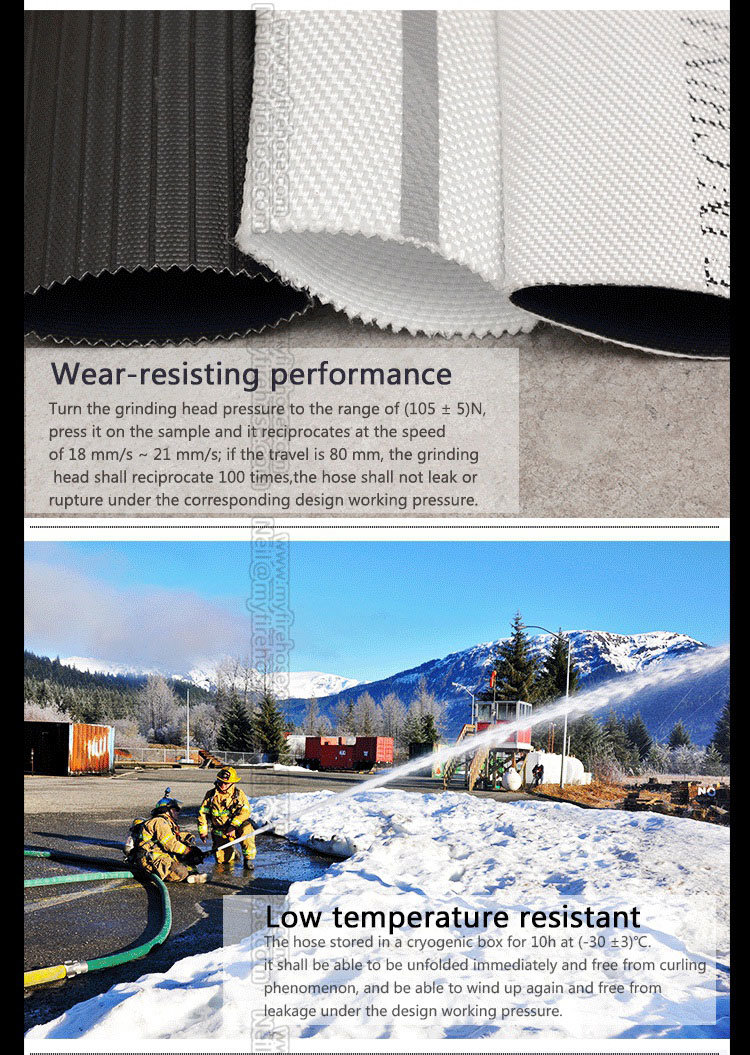 PVC Double Jacket Fire Canvas Hose, Flexible Fire Fighting Hose