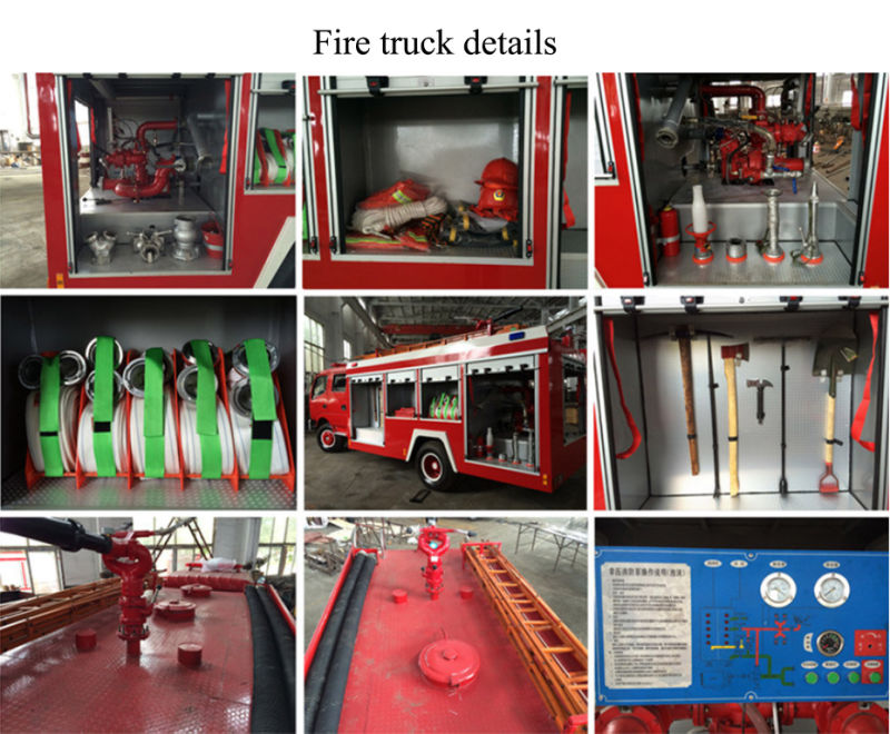 4*2 Fire Truck Manufacture 5 Tons Fire Tender