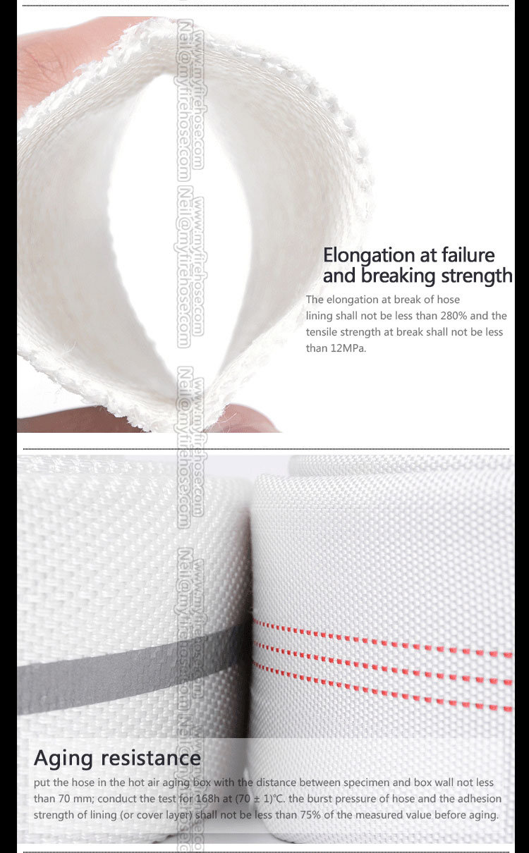 PVC Double Jacket Fire Canvas Hose, Flexible Fire Fighting Hose