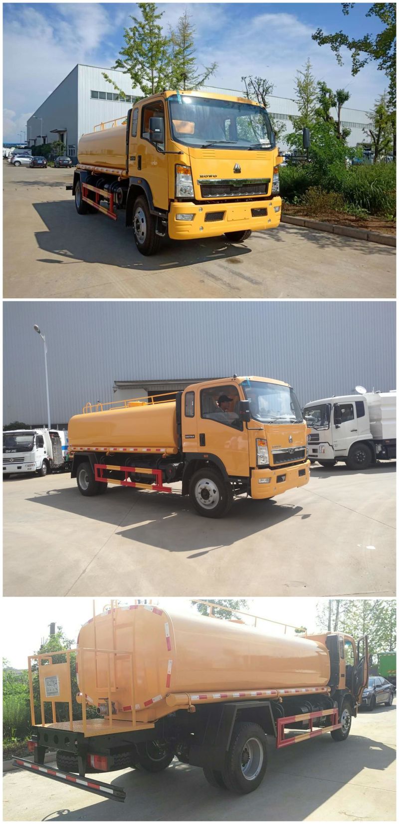 Sinotruk HOWO 4X2 8000 Liter Water Spray Tank Truck High Pressure Water Truck Water Bowser Truck on Sale