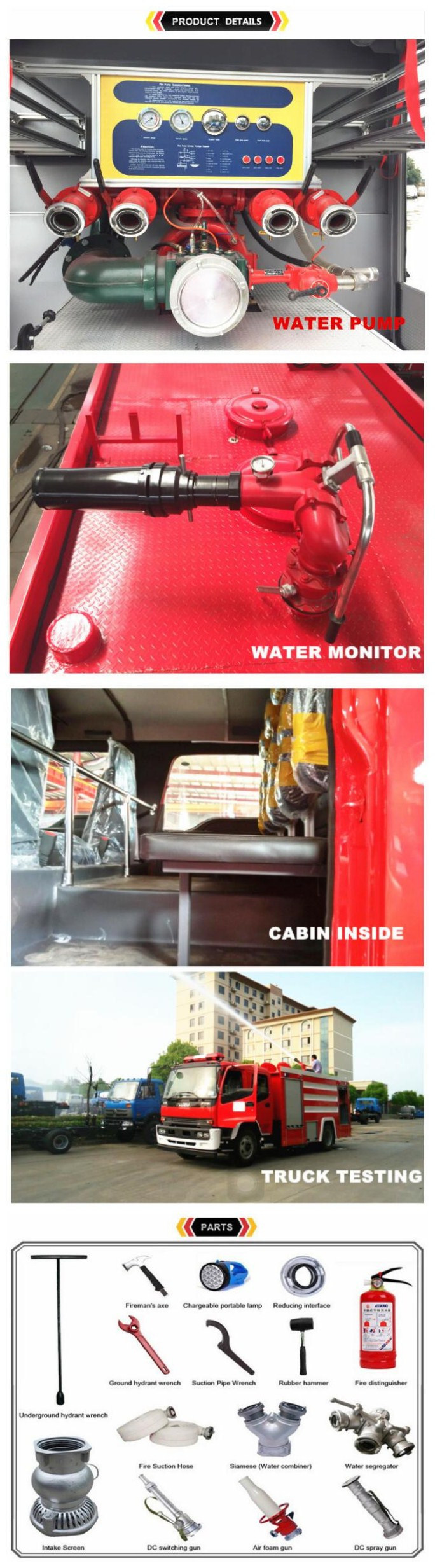 Fire Fighting Truck 120HP Mini Pumper Fire Truck 5ton Water Small Fire Truck