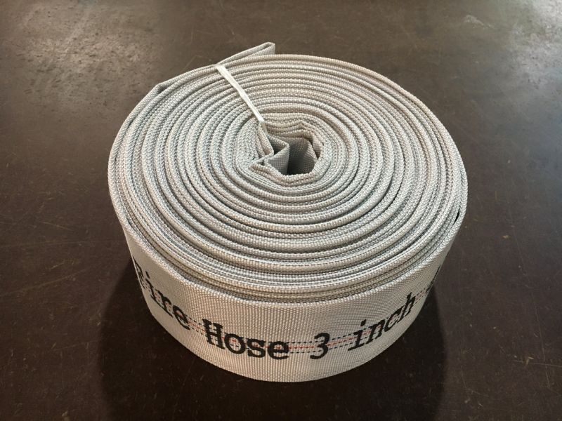 Fire Safety, Single Jacket Canvas Rubber Fire Fighting Hose