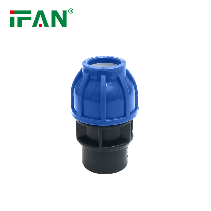 PP Compression Fittings Female Coupling for HDPE Irrigation Pipe