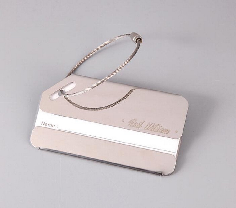 Airport Luggage Tag Stainless Steel Baggage Tag