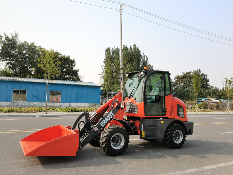 China Everun Er408t Hydraulic Bucket Small Mini Wheel Loaders From China Factory