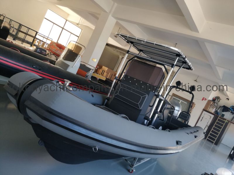 Colton Deep-V Aluminum Hull Inflatable Rib Boat for Fishing and Rescue