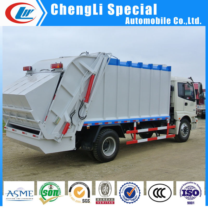 Best Selling Dongfeng Foton 8000 Liters Garbage Compactor Truck