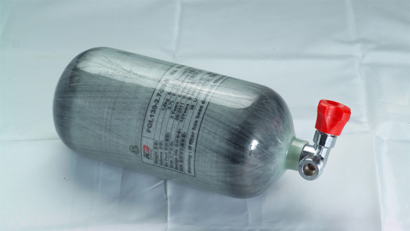 High Pressure 30MPa Compressed Air Carbon Composite Cylinders for Breathing Apparatus