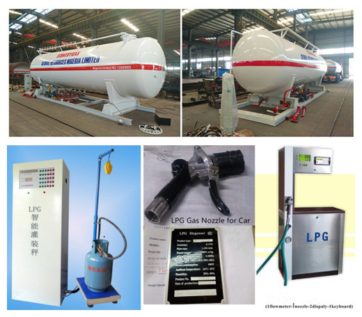 20mt LPG Gas Tank Filling Station with Cylinder Filling Scale