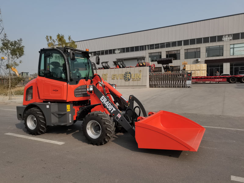 China Everun Er408t Hydraulic Bucket Small Mini Wheel Loaders From China Factory