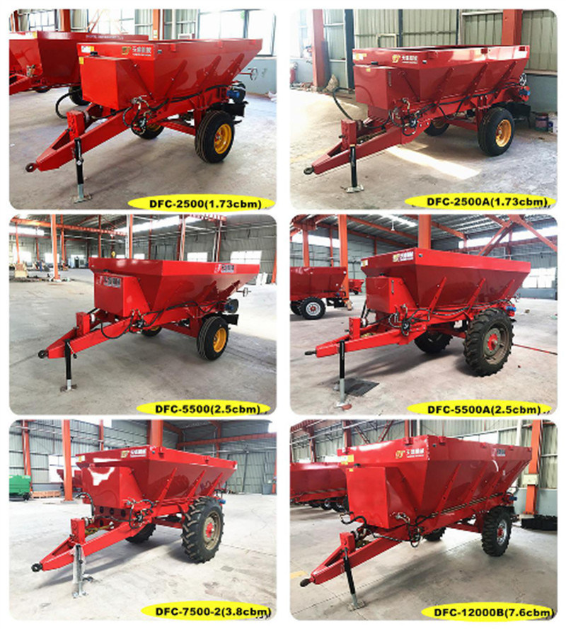 Tractor Mount Small Middle Manure Spreader for Poultry Spreader Fertilizer Spreader