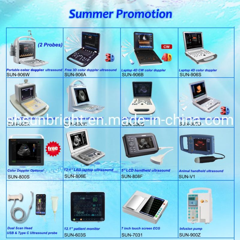 Portable Ultrasound Unit Medical Device Portable 3D New Color Doppler