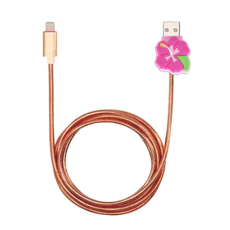 Cartoon Figures USB Charge Cable Cord Metal Charging Cord