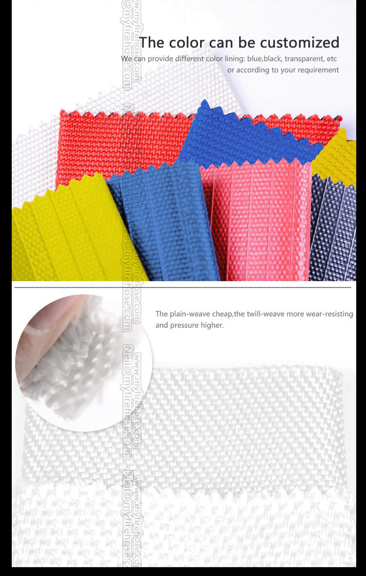 PVC Double Jacket Fire Canvas Hose, Flexible Fire Fighting Hose