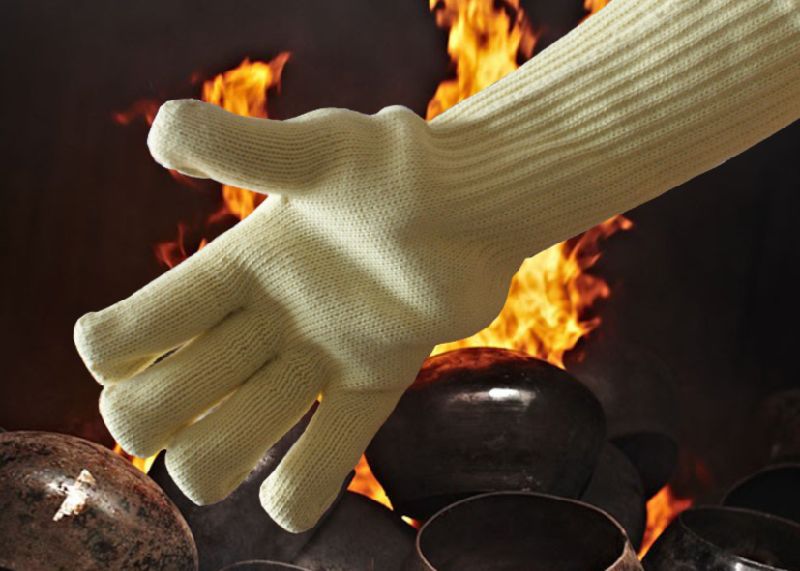 High Temprature Resistant Anti Cut Work Gloves with Long Cuff