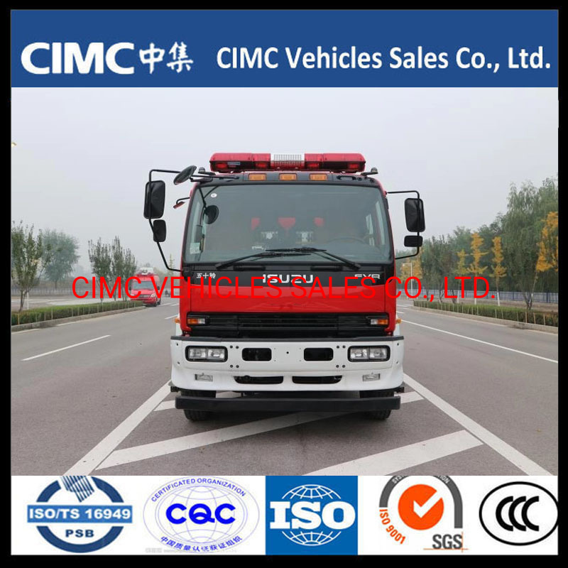 China Isuzu Fvr 4*2 241HP Water Tank Fire Truck